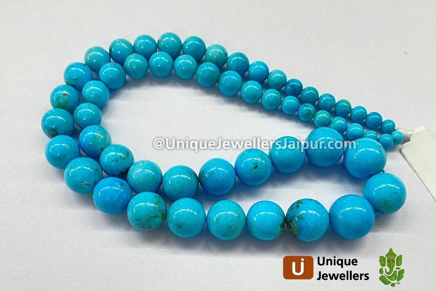 Turquoise Smooth Round Ball Beads